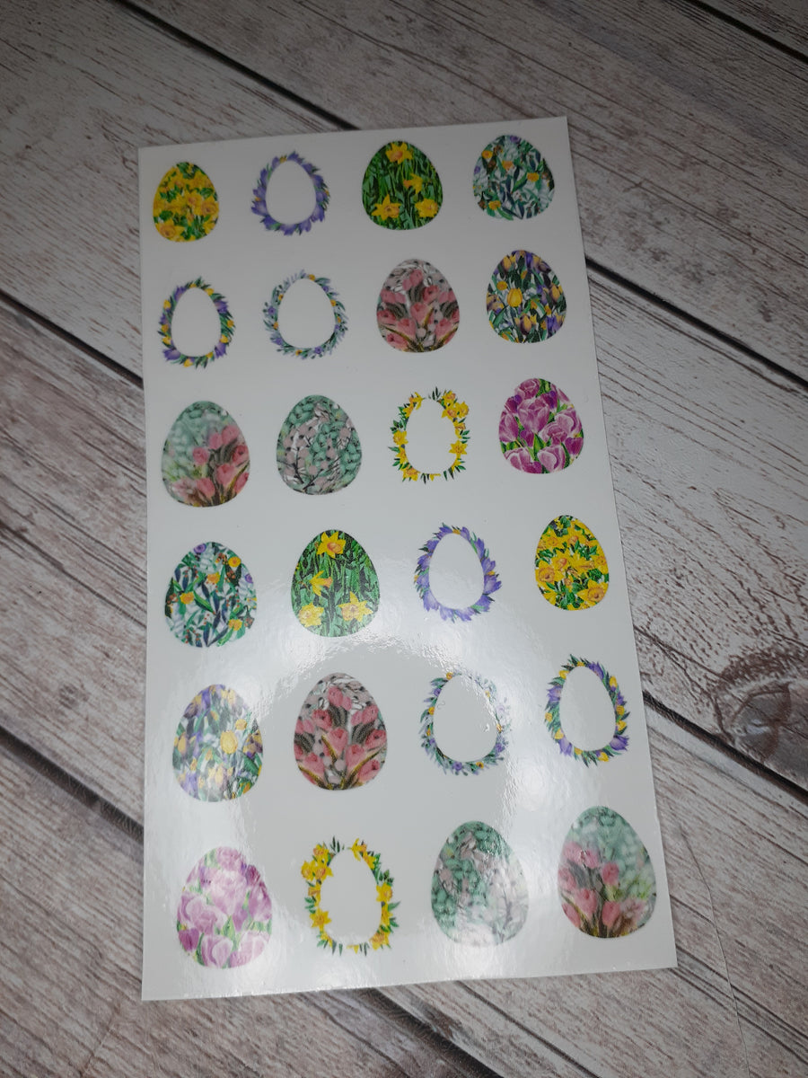 oeuf floral CustomDecalsByMelissa