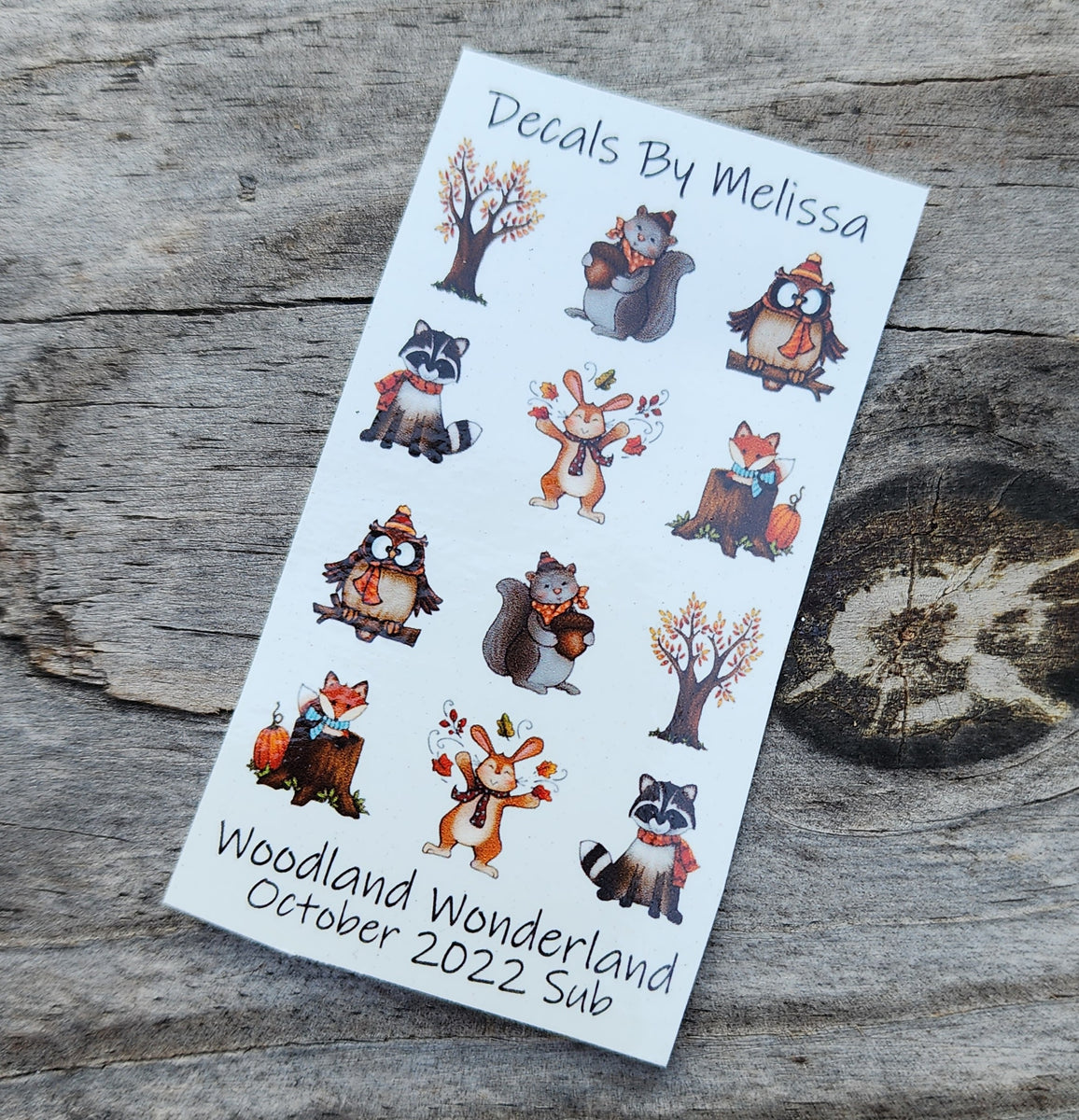 Woodland Wonderland October Sub CustomDecalsByMelissa