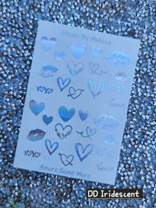 Dented Decal Foil Waterslides