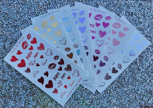 Lipstick on your collar foil waterslide edition