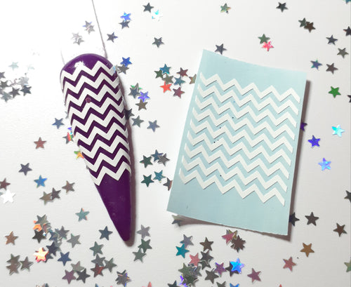 Chevron Nail Decal Topper