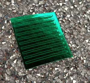 Emerald Green Chrome Medium Stripes