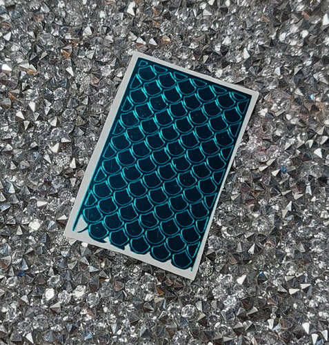 Teal Chrome Mermaid Topper