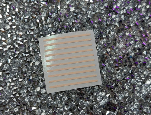 Baby Pink Glow Stripes ( Glows Yellowish)