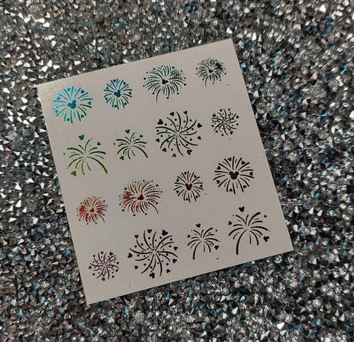 Rainbow Firework 2 (foil waterslides)