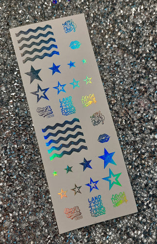 Limited Edition 4th of July - Holo (foil waterslides)