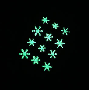 Purple Glow Snowflakes