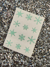 Load image into Gallery viewer, Mint Glow Snowflakes