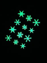 Load image into Gallery viewer, Mint Glow Snowflakes
