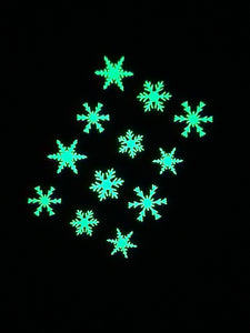 Mint Glow Snowflakes