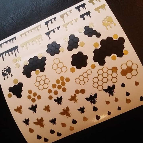 2 COLOR Bees of the Hive Mind