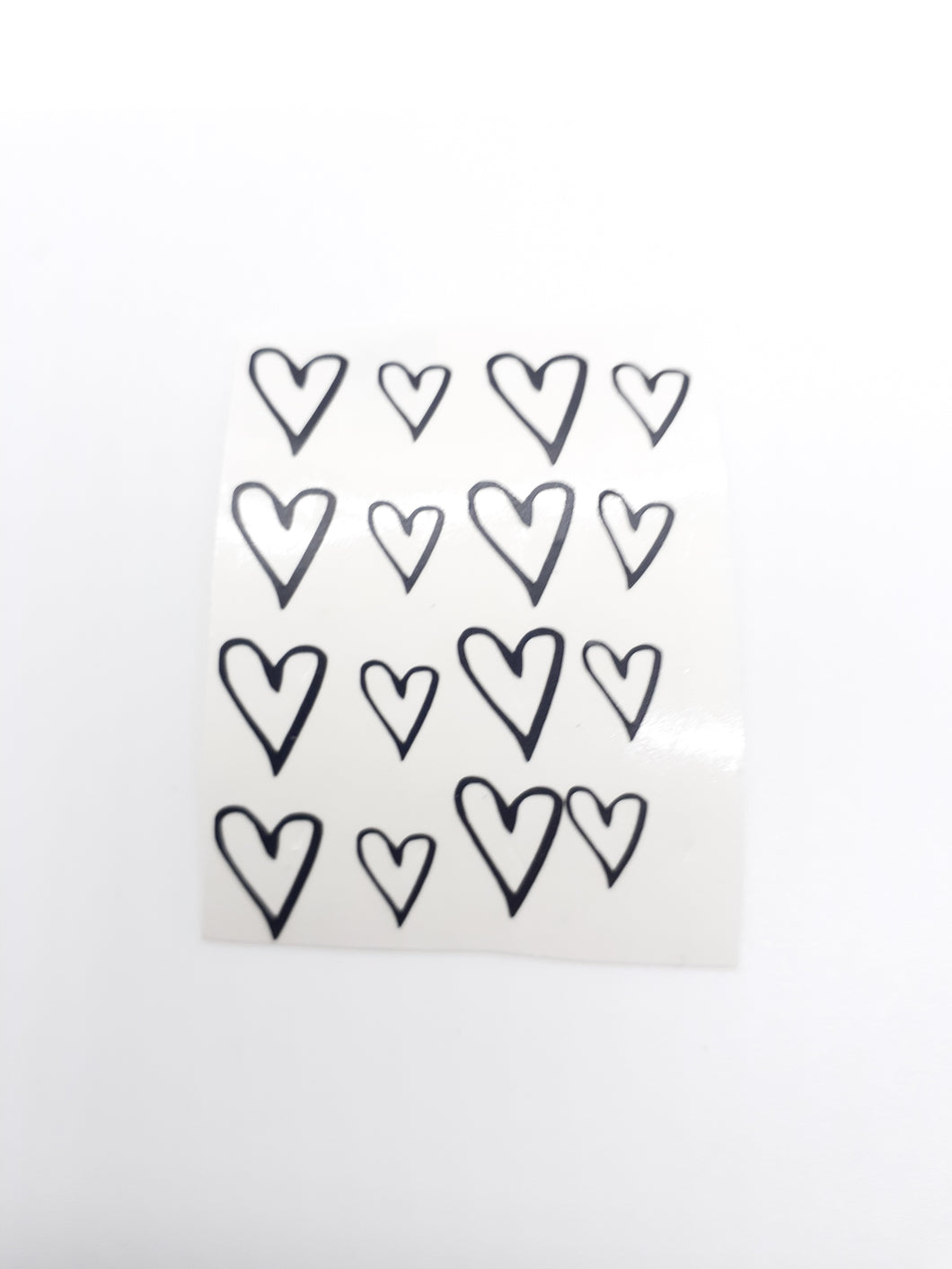 12 or 24 pack Hand drawn Heart Outline