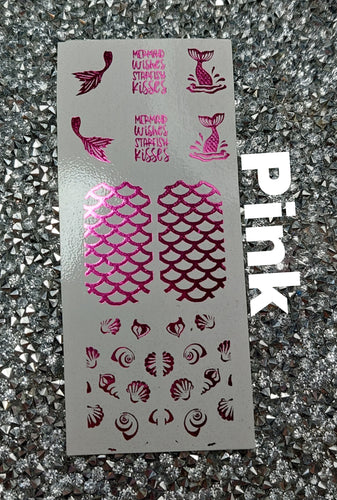 Shake That Tail Fin Foil Waterslides