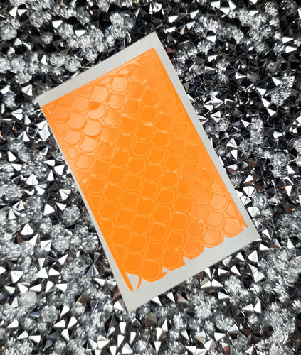 Orange neon Mermaid Topper