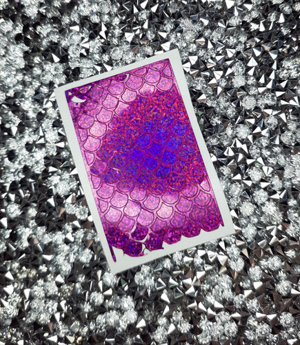 Raspberry Holo Mermaid Topper